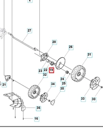 Pierścień zabezpieczający K1200 Husqvarna 247,347